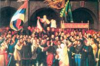 Патриарх Райачич провозглашает Сербское Воеводство в мае 1848 г. в городе Сремски Карловцы